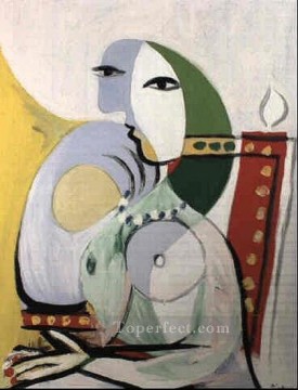 パブロ・ピカソ Painting - 肘掛け椅子に座る女性 2 1932年 パブロ・ピカソ